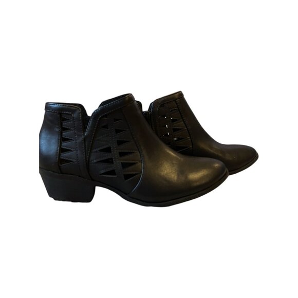 Women's Soda Booties Black 9 - Picture 1 of 5